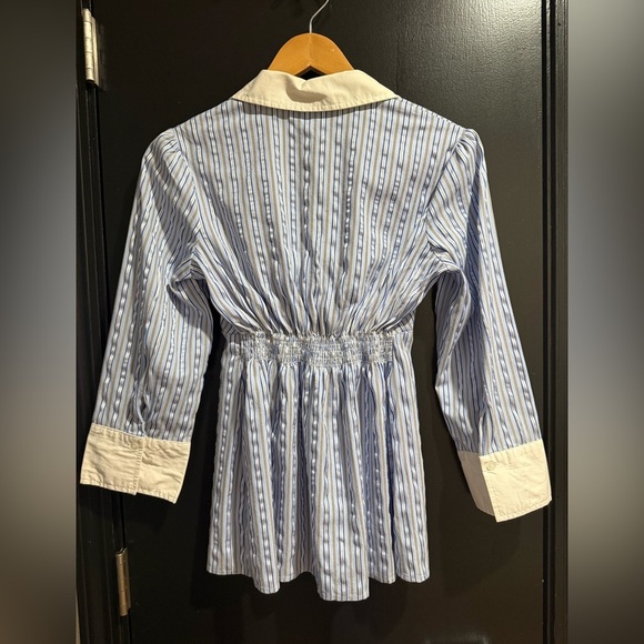 Motherhood Maternity Striped V Neck Top Size Small. Style #95608-95 . - Picture 2 of 5